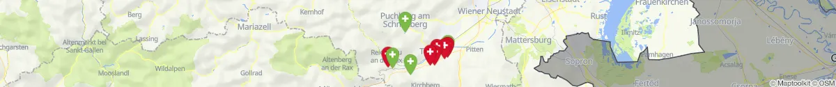 Kartenansicht für Apotheken-Notdienste in der Nähe von Prigglitz (Neunkirchen, Niederösterreich)